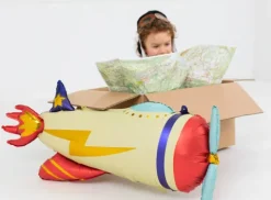 Samolot pastelowy balon foliowy 91x39 cm