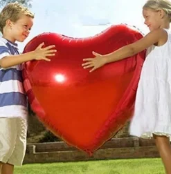 Serce gigant czerwone balon foliowy 32"