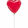 Serce czerwone balon foliowy Grabo 9"