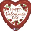 Serce Happy Valentine's Day balon foliowy satynowy 18"
