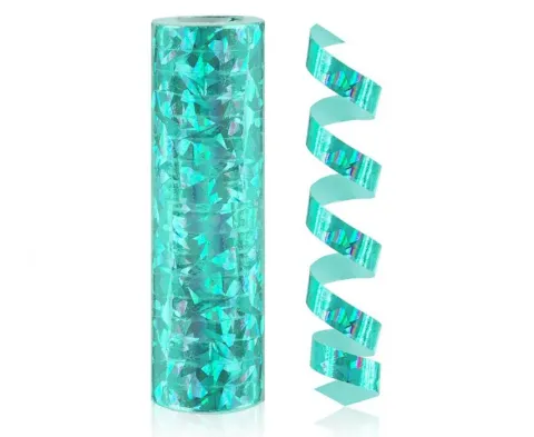 Serpentyna holograficzna TURKUSOWA 4m
