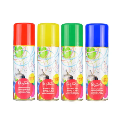 Serpentyna w sprayu różne kolory 70 ml