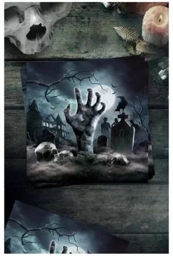 Serwetki papierowe Cmentarz HALLOWEEN 33 cm 12 szt.