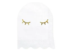 Serwetki papierowe Duch Halloween białe 20 szt.