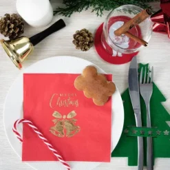 Serwetki świąteczne Dzwoneczki Merry Christmas 10 szt.
