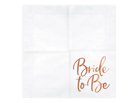 Serwetki Bride to Be WIECZÓR PANIEŃSKI 33x33cm 20 szt.