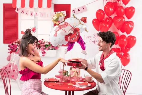 Serwetki czerwone SERCE Walentynki 20 szt.