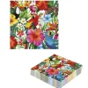 Serwetki HAWAII wzory hawajskie kwiaty 33 x 33 cm 12 szt.