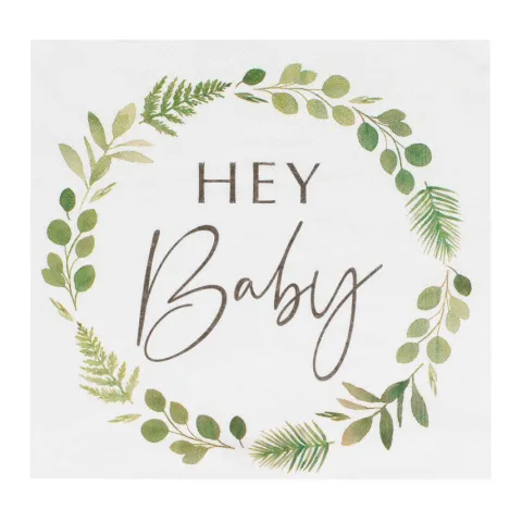 Serwetki kwadratowe Hey Baby 16 szt. seria Botanical