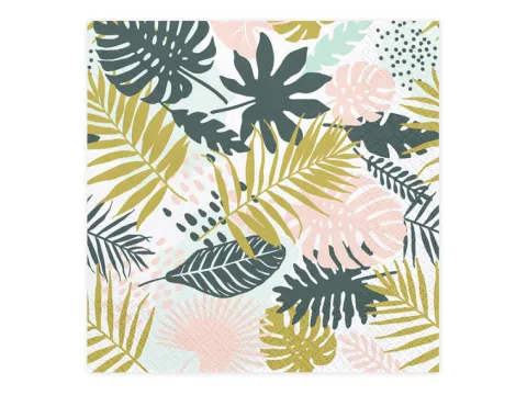 Serwetki papierowe Liście Aloha 33 x 33 cm 20 szt.
