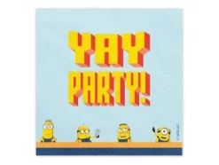 Serwetki papierowe Minionki 16,5 x 16,5 cm 20 szt.