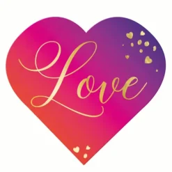 Serwetki SERCE tęczowe Love 10 szt.