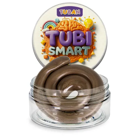 Smart plastelina TUBI - UPS - brązowa 50 g