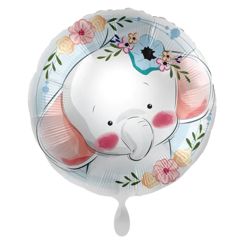 Słonik balon foliowy okrągły 18 cali
