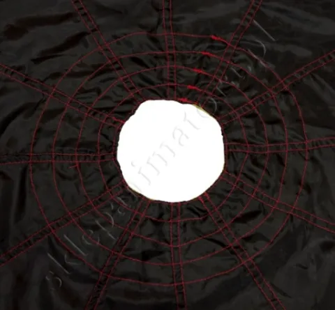 Spadochron Animacyjny Halloween 3m czerwone uchwyty