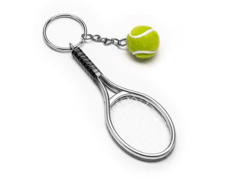 Sportowy brelok tenis ziemny