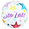 Sto lat ! okrągły balon foliowy 18''