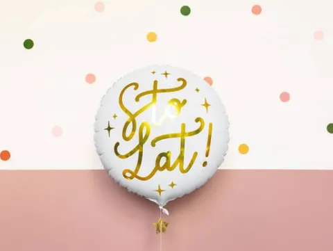 Sto lat! Balon foliowy 35 cm