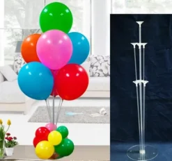 Stojak na balony stelaż Transparentny 70 cm