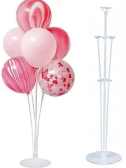 Stojak na balony stelaż Transparentny 70 cm