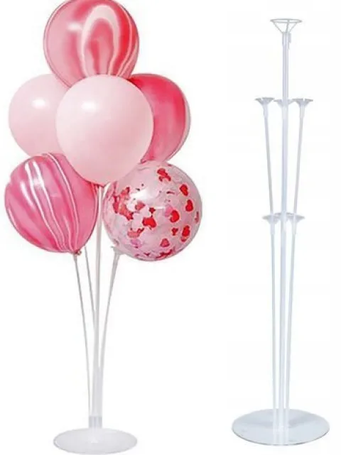 Stojak na balony stelaż Transparentny 70 cm