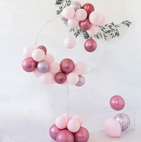 Stojak na balony Transparentny stelaż OKRĄGŁY 160 cm śr. 78cm