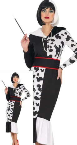 Strój damski Cruella De Mon Halloween