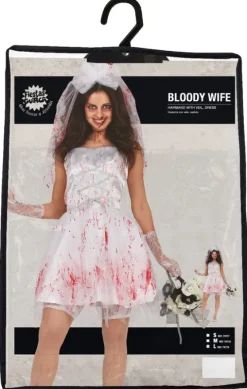 Strój damski Krwawa Panna Młoda Halloween