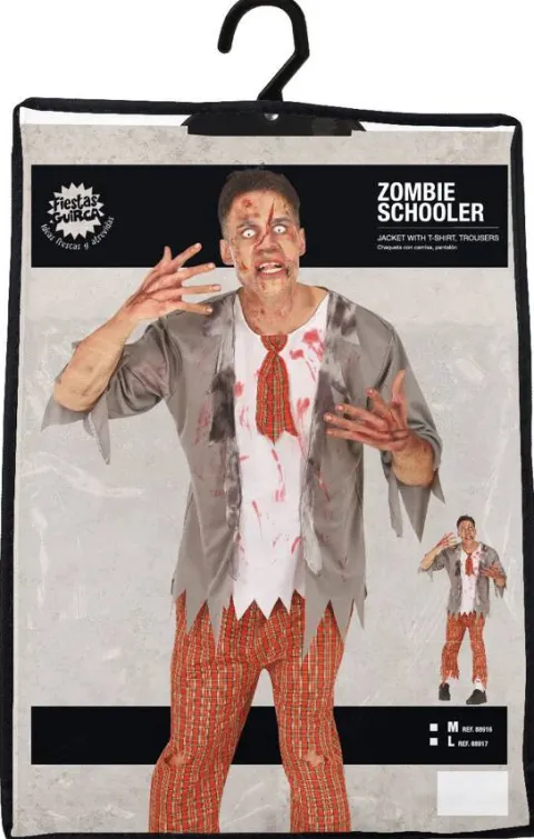 Strój dla dorosłych UCZEŃ ZOMBIE męski