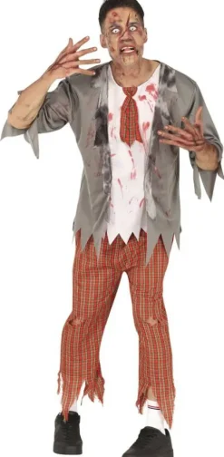Strój dla dorosłych UCZEŃ ZOMBIE męski