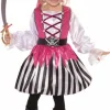 Strój dla dzieci Różowa PIRATKA korsarka karaiby