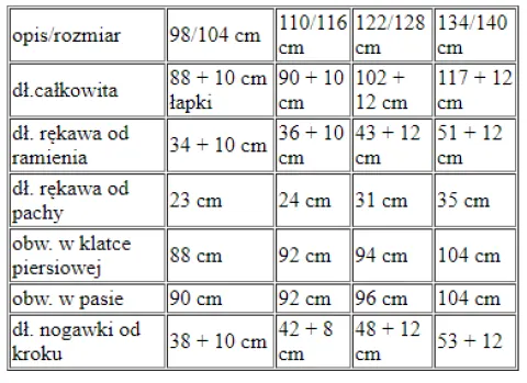 Strój MIŚ BRĄZOWY