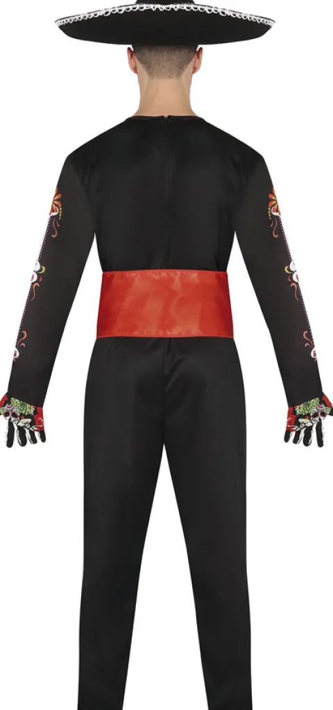 Strój męski Halloween Szkielet Kościotrup Mariachi