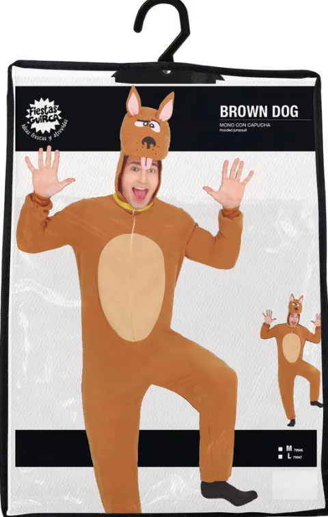 Strój męski pies brązowy Scooby Doo