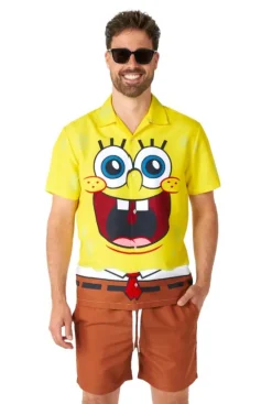 Strój męski SPONGEBOB krótki rękaw spodenki