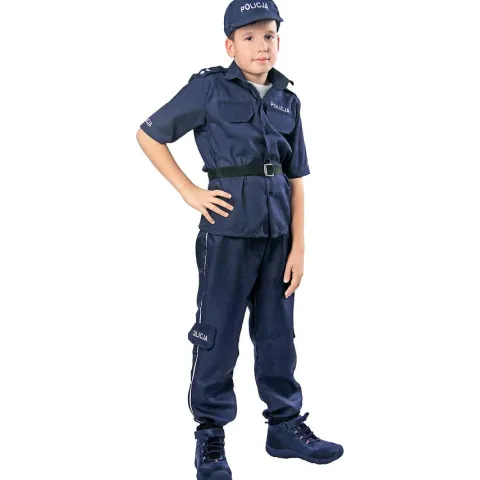 Strój POLICJANT dla dzieci granatowy