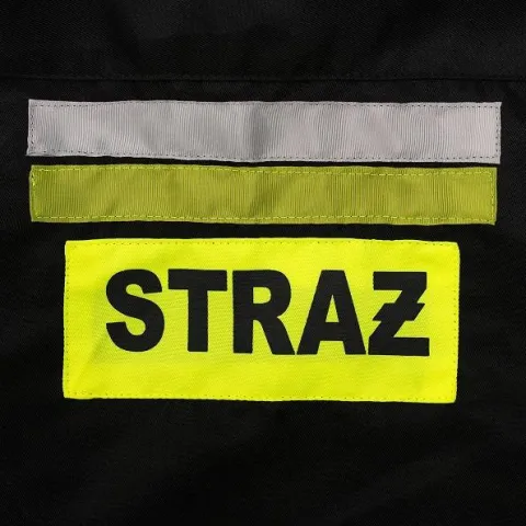 Strój STRAŻAK dla dzieci 2-częściowy czarny