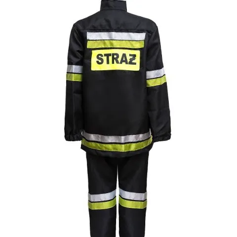 Strój STRAŻAK dla dzieci 2-częściowy czarny