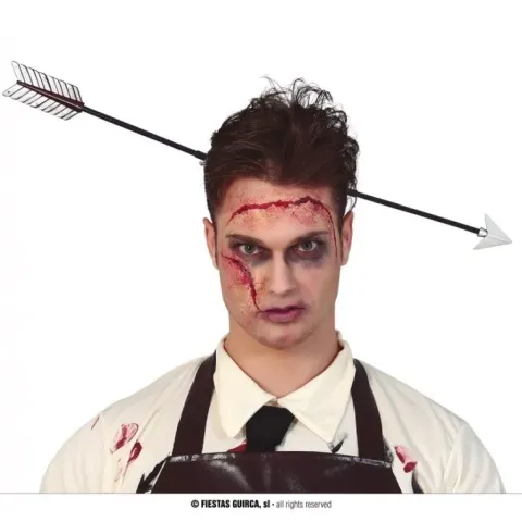 Strzała w głowie opaska na Halloween