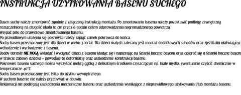 Suchy basen 200 cm x 200 cm x 60 cm
