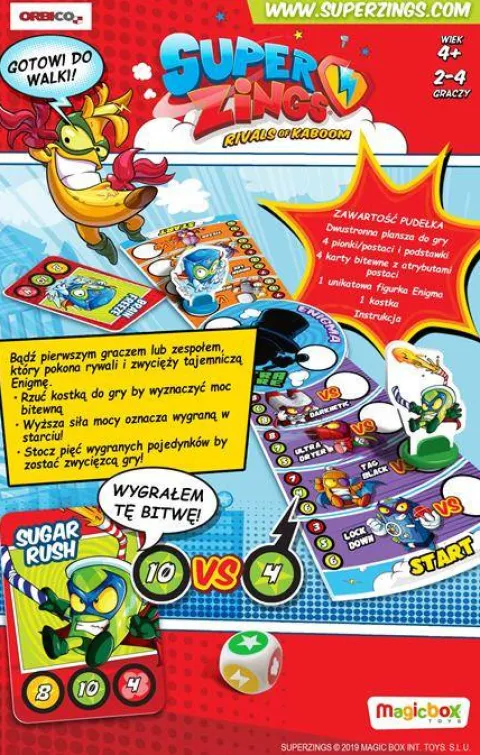 Super Zings MagicBox Gra bitewna planszowa