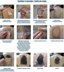 Szablony do tatuaży brokatowych zestaw startowy - Kwiaty motyle