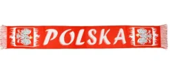 Szalik Kibica - Polska BIAŁO-CZERWONY dwustronny tkany