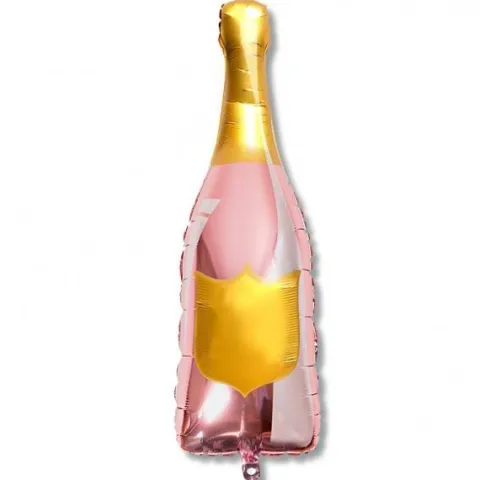 Szampan butelka balon foliowy PERSONALIZOWANY 37x90 cm