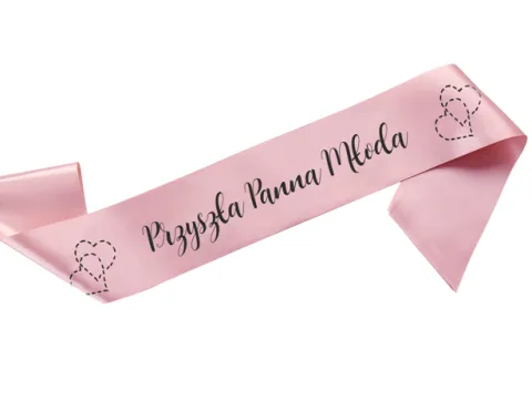 Szarfa satynowa panieński Przyszła Panna Młoda (różne kolory)