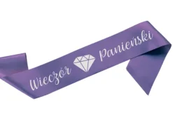 Szarfa satynowa WIECZÓR PANIEŃSKI (różne kolory)
