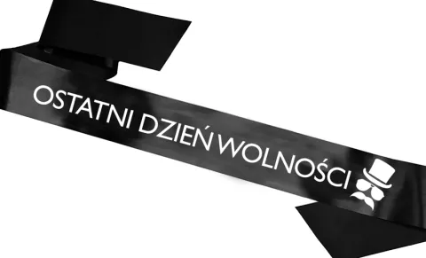 Szarfa satynowa Wieczór kawalerski - Ostatni dzień wolności