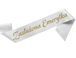 Szarfa satynowa ZASŁUŻONA EMERYTKA emerytura