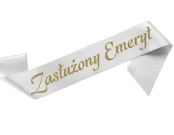 Szarfa satynowa ZASŁUŻONY EMERYT emerytura