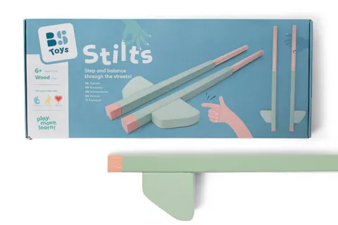 Szczudła cyrkowe drewniane dla dzieci 110 cm BS Toys
